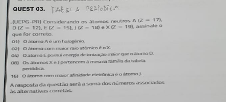 N O Tenho Gabarito Poderia Me Ajudar Nessa Quest O Explicar Explica