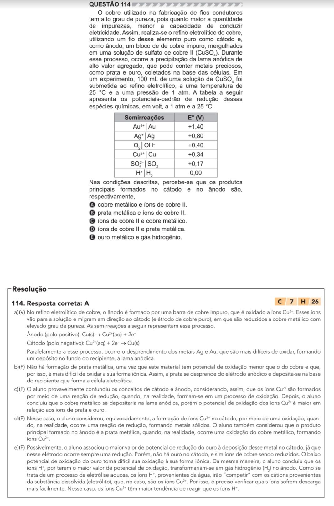 N O Entendi O Pq Da Letra B Estar Errada Pois J Que O Pote Explica