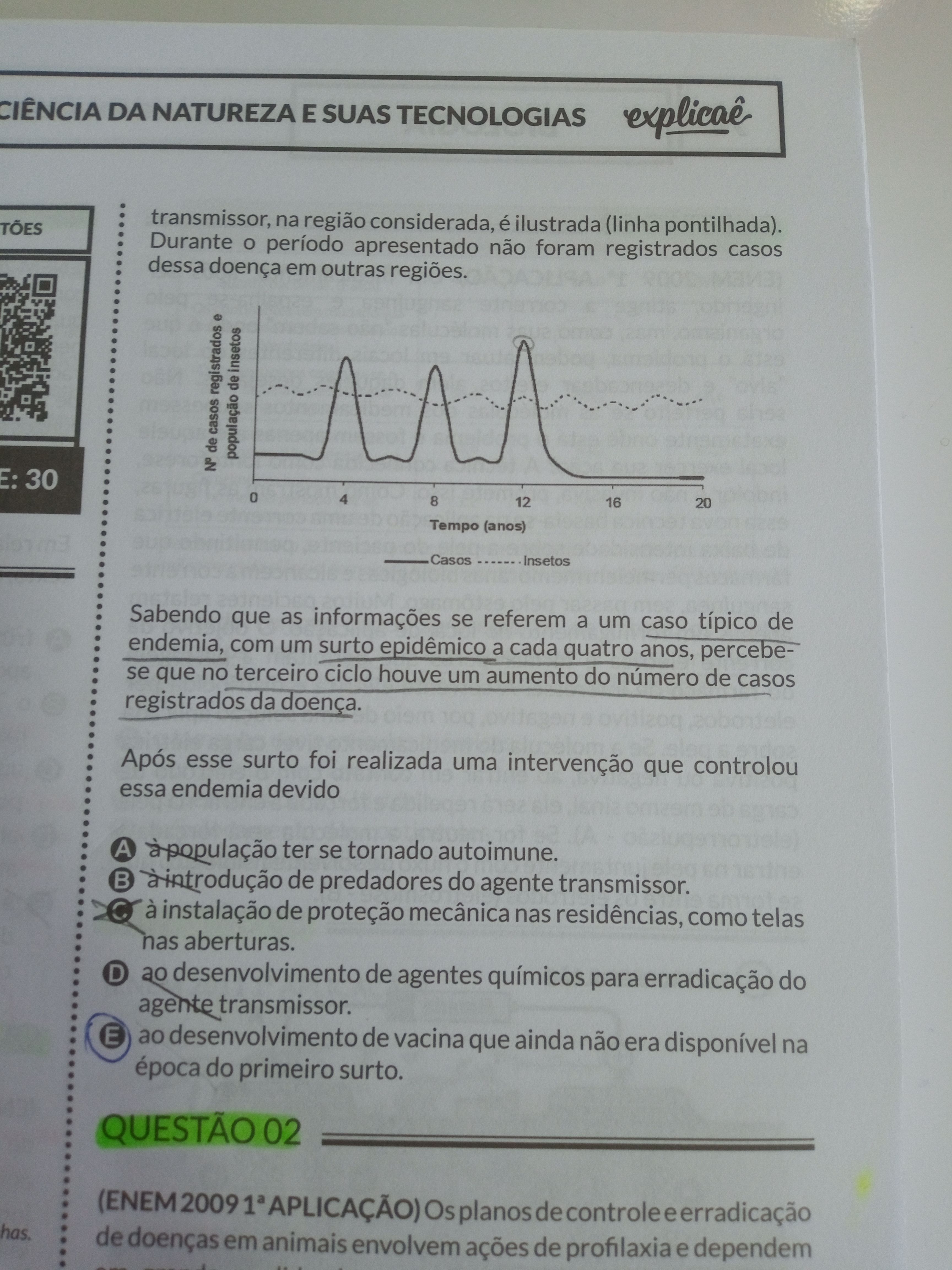 Oii Poderia Me Explicar Essa Quest O Gabarito E Diz Que A Explica