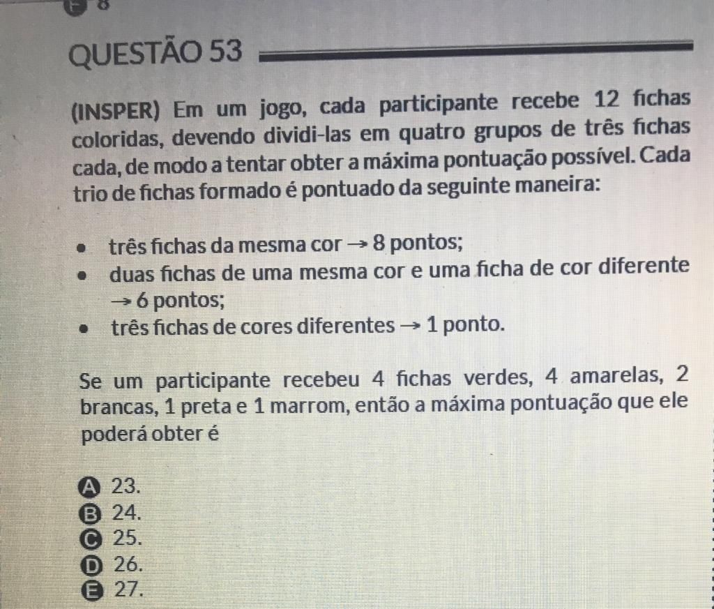 Boa Noite N O Consegui Resolver Essa Quest O Podem Me Ajuda Explica