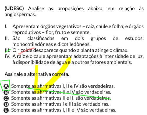 Oii O gabarito é A O que diferencia esses dois grupos que Explicaê