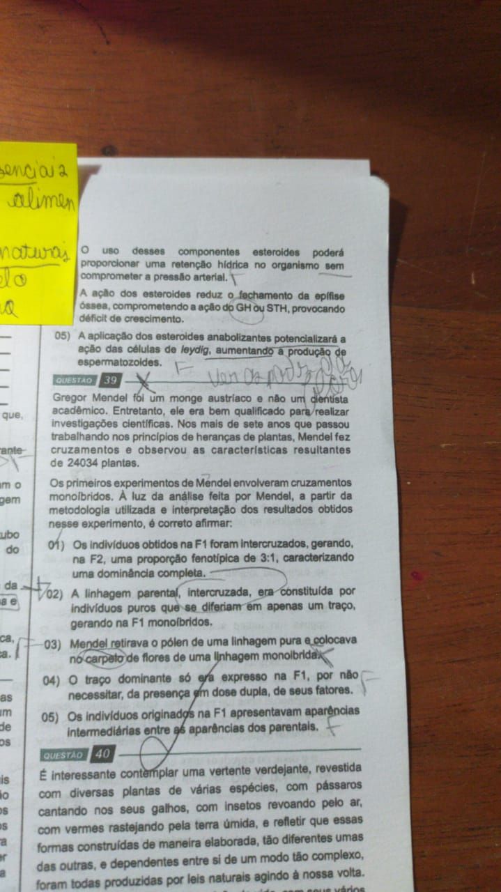 Oi boa tarde poderiam me ajudar nessa questão 39 explican Explicaê