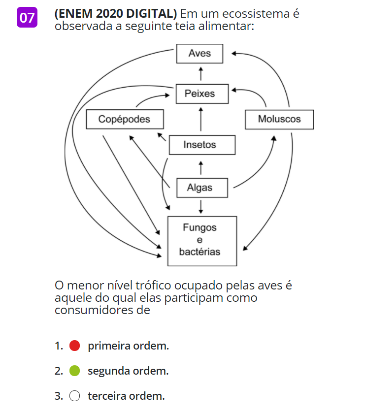 Boa noite não entendi por que o número 2 está correto e não Explicaê