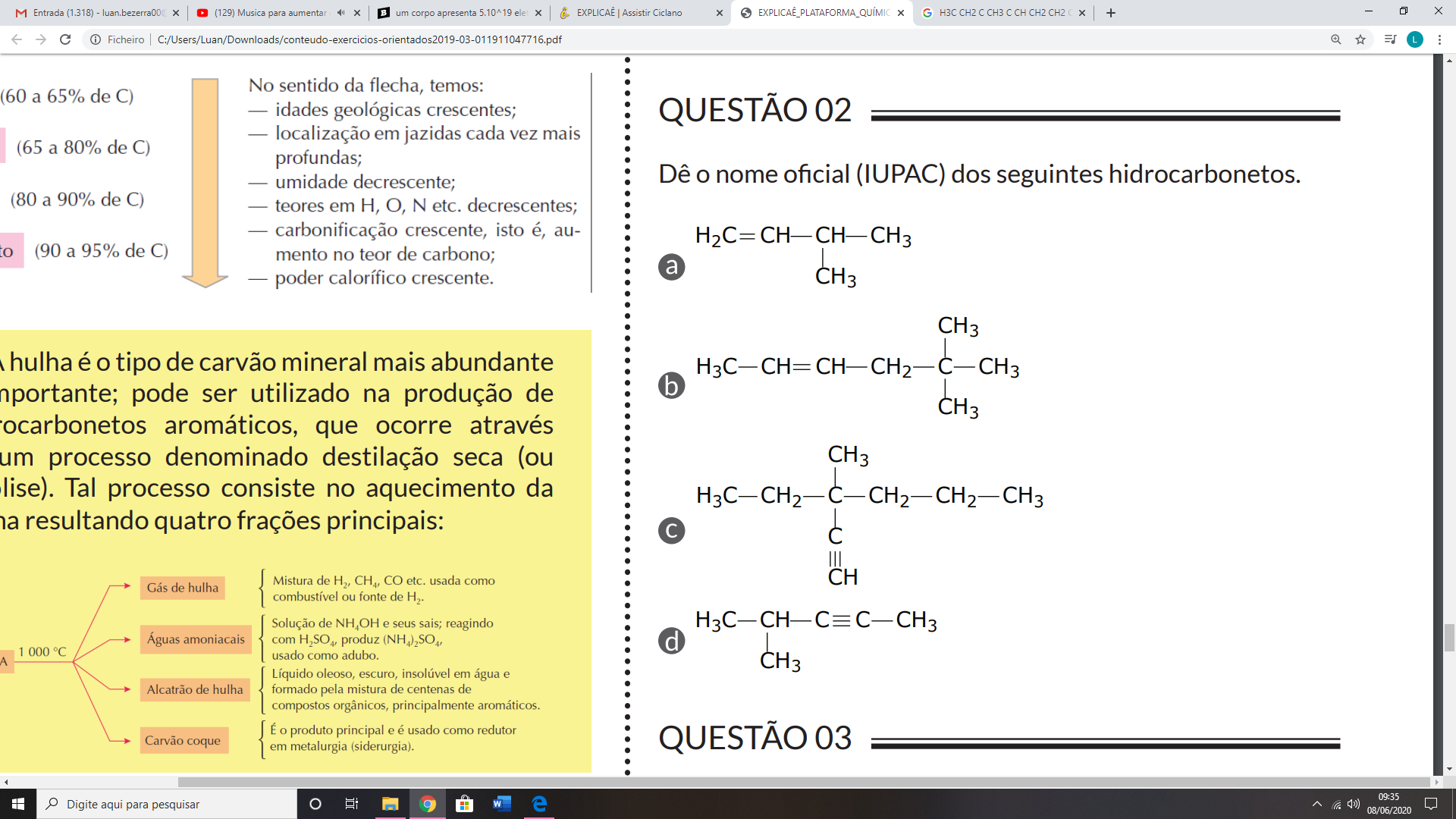 Como Faço A Nomenclatura De Dupla E Tripla Ligação Numa Rami - Explicaê