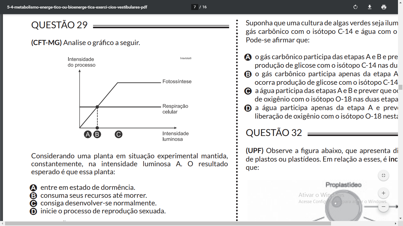 Oii, Pode Me Ajudar ? Queria Saber Pq O Gabarito Dessa Quest - Explicaê