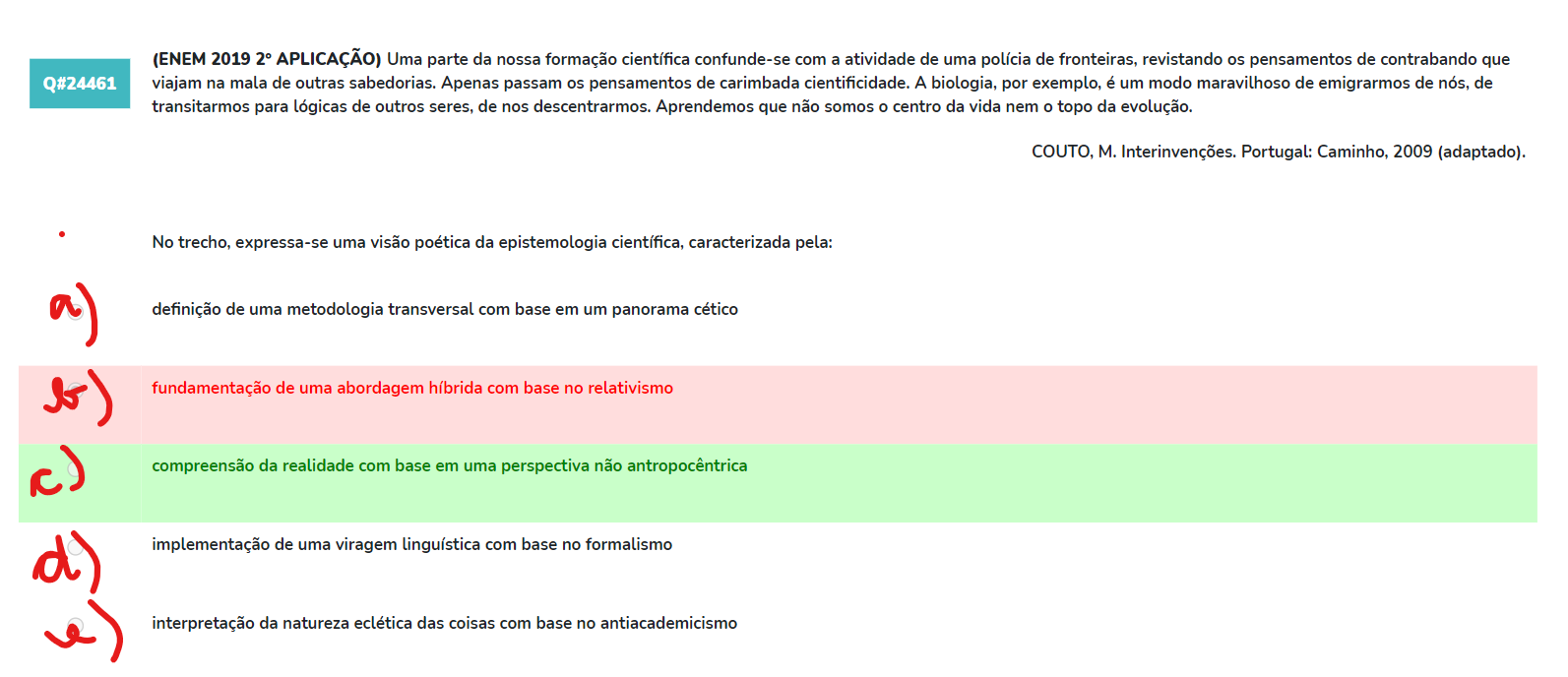 GABARITO LETRA CPode Me Explicar O Erro Da Opção B? - Explicaê