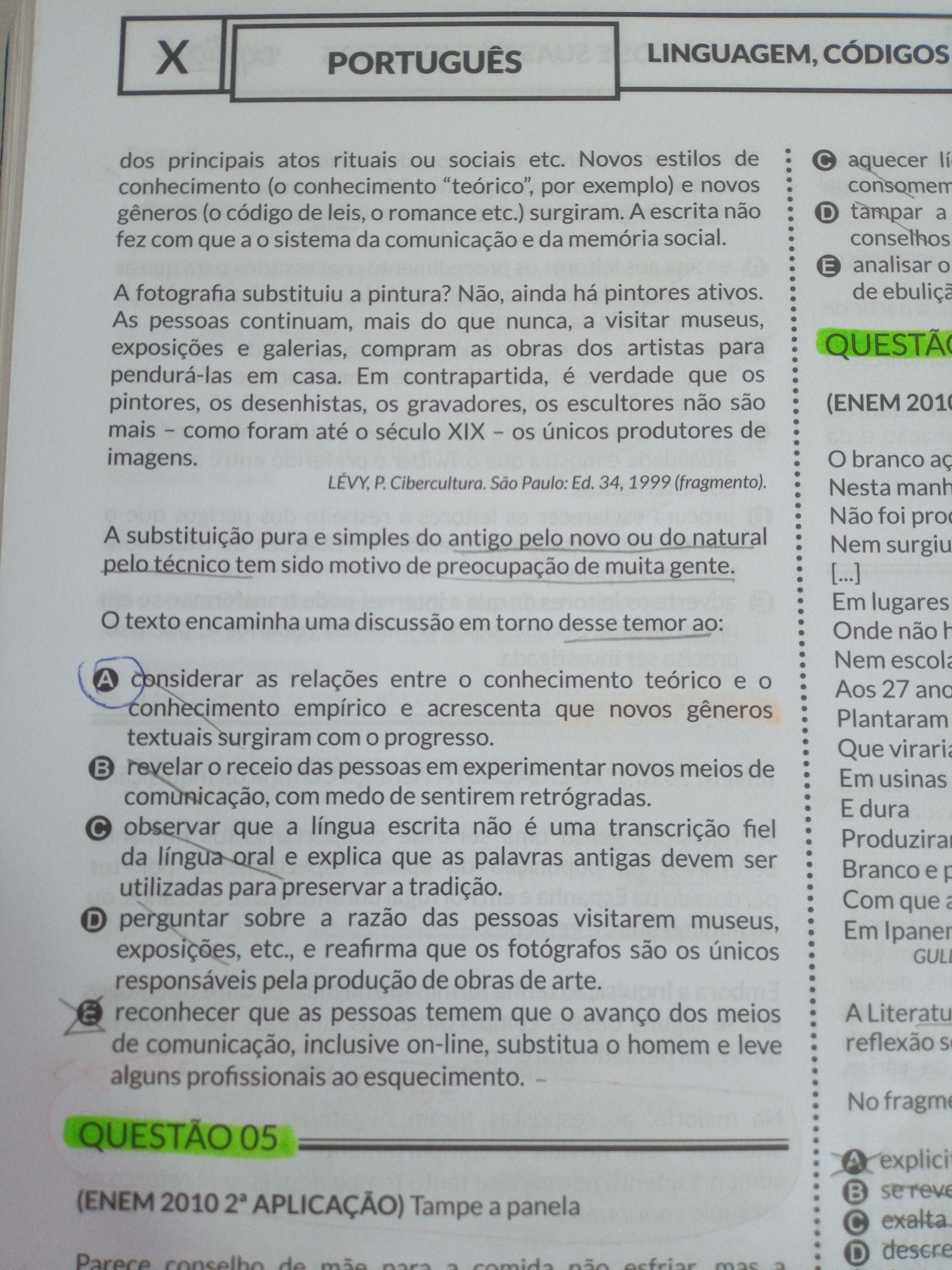 Oii, O Gabarito é A, Mas Não Entendi O Erro Na E. Poderia Me - Explicaê