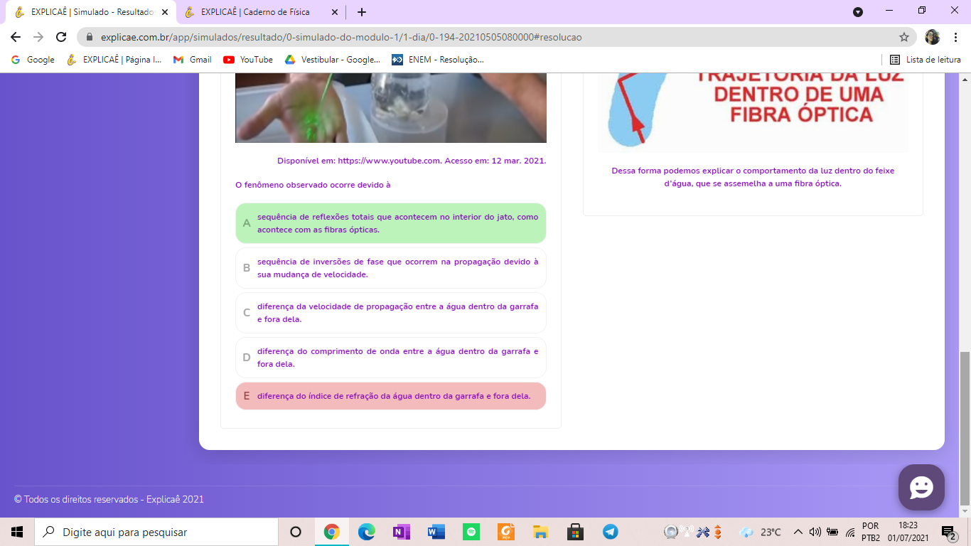 Boa Noite N O Entendi Pq A Alternativa Que Marquei Nessa Qu Explica