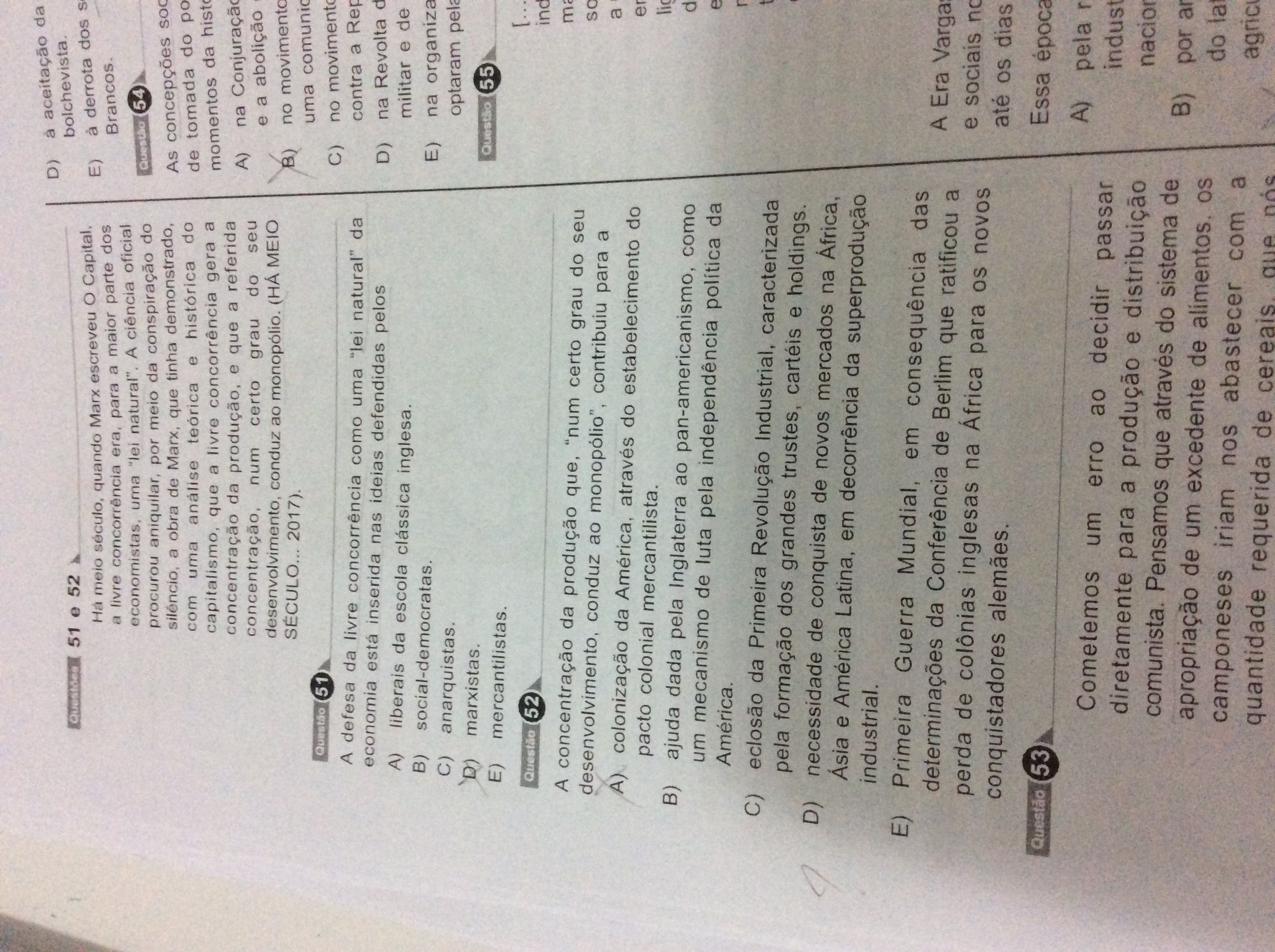 53 Gabarito B, Marquei Letra C... Nao Entendi - Explicaê