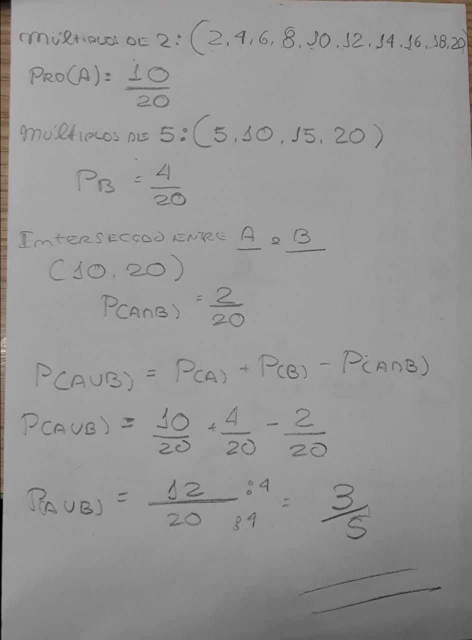 Uma Urna Contém 20 Bolas Numeradas De 1 A 20. Seja O Experim - Explicaê