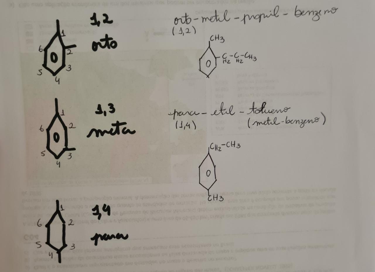 o que é orto e para na química orgânica ? por exemplo, que - Explicaê