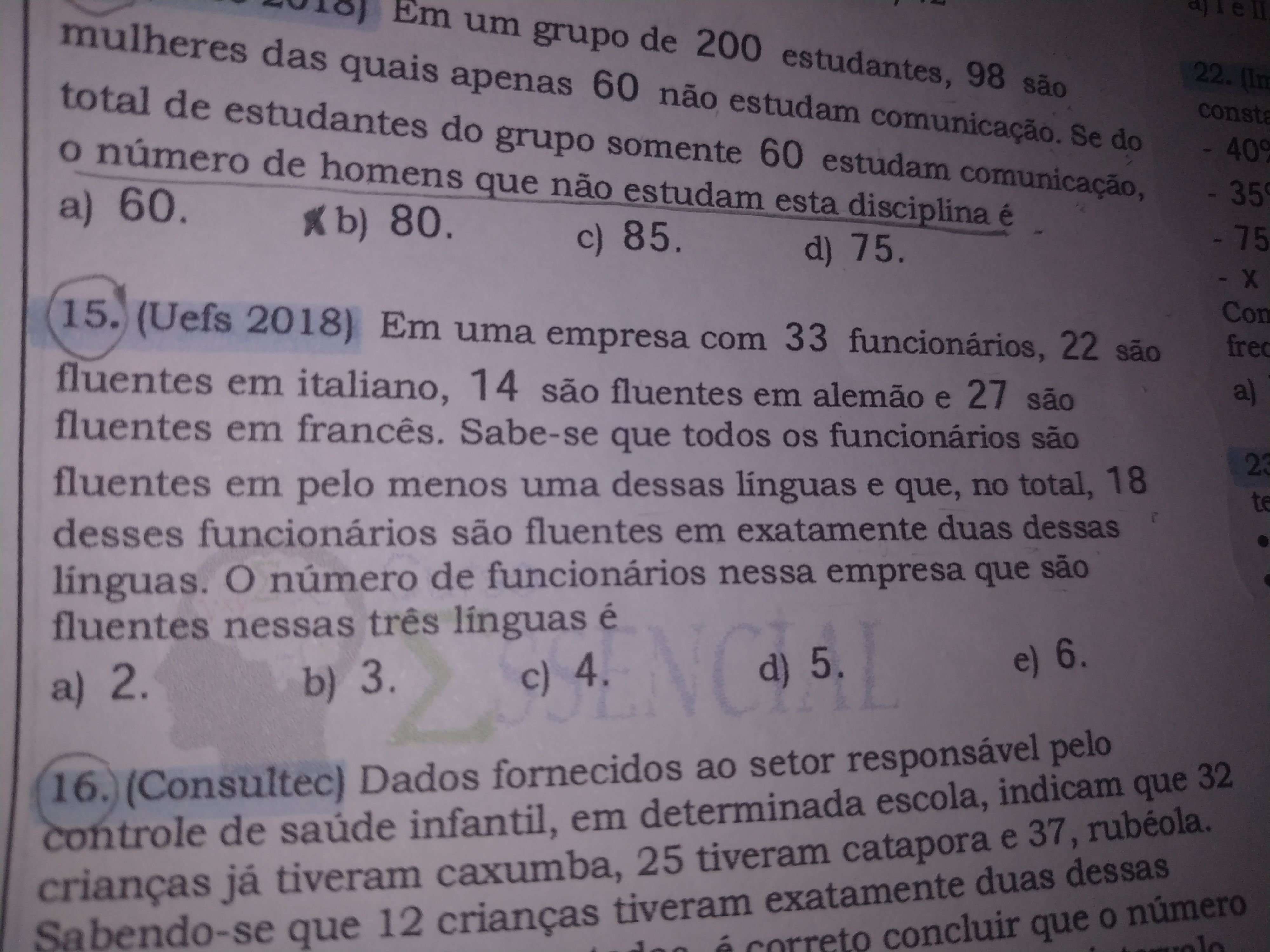 Não Consegui Fazer Essa Questão. Não Tenho O Gabarito. Algué - Explicaê